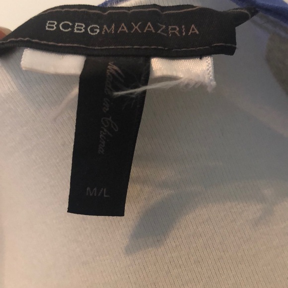 BCBG Blue Design Long Sheer Tunic Top - Picture 6 of 6